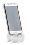 Бял Селфи Ринг Сърце с Огледало и USB зарядно