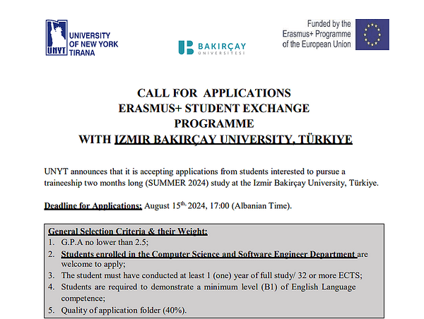 Izmir Bakirçay University Announces Call for Summer Term Applications for 2023-2024 Academic Year