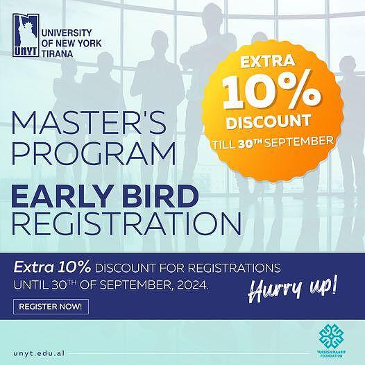 Master’s Program Early Bird Registration