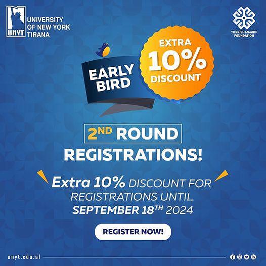 Early Bird Discount Alert!