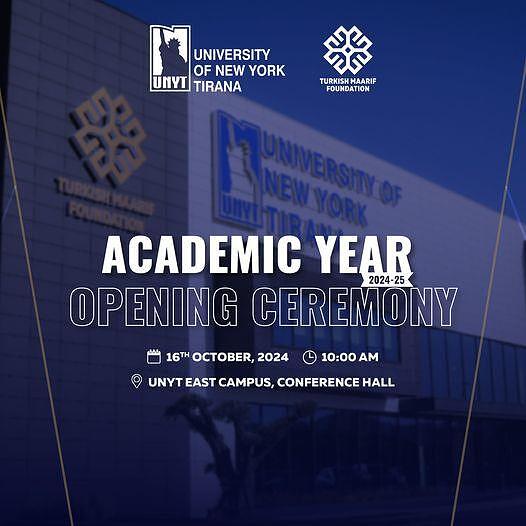 University of New York Tirana - Academic Year 2024-2025 Opening Ceremony