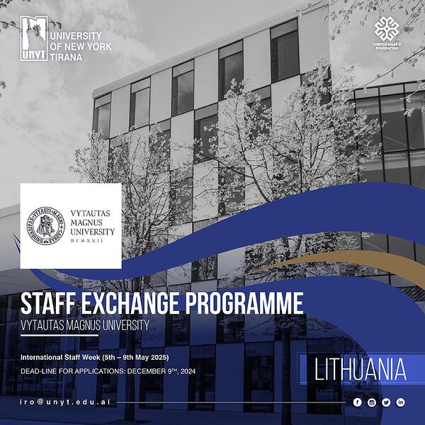 Call for Applications: Staff Exchange Program at Vytautas Magnus University, Lithuania