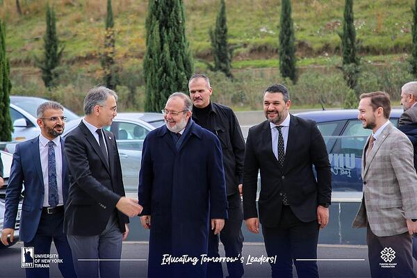 Prof. Dr. Mehmet Görmez Visits the University of New York Tirana