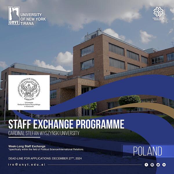 Call for Applications: Academic Staff Exchange Program at Cardinal Stefan Wyszyński University, Warsaw