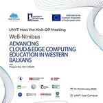 UNYT Host the Kick-Off Meeting of the WEB-NIMBUS Project