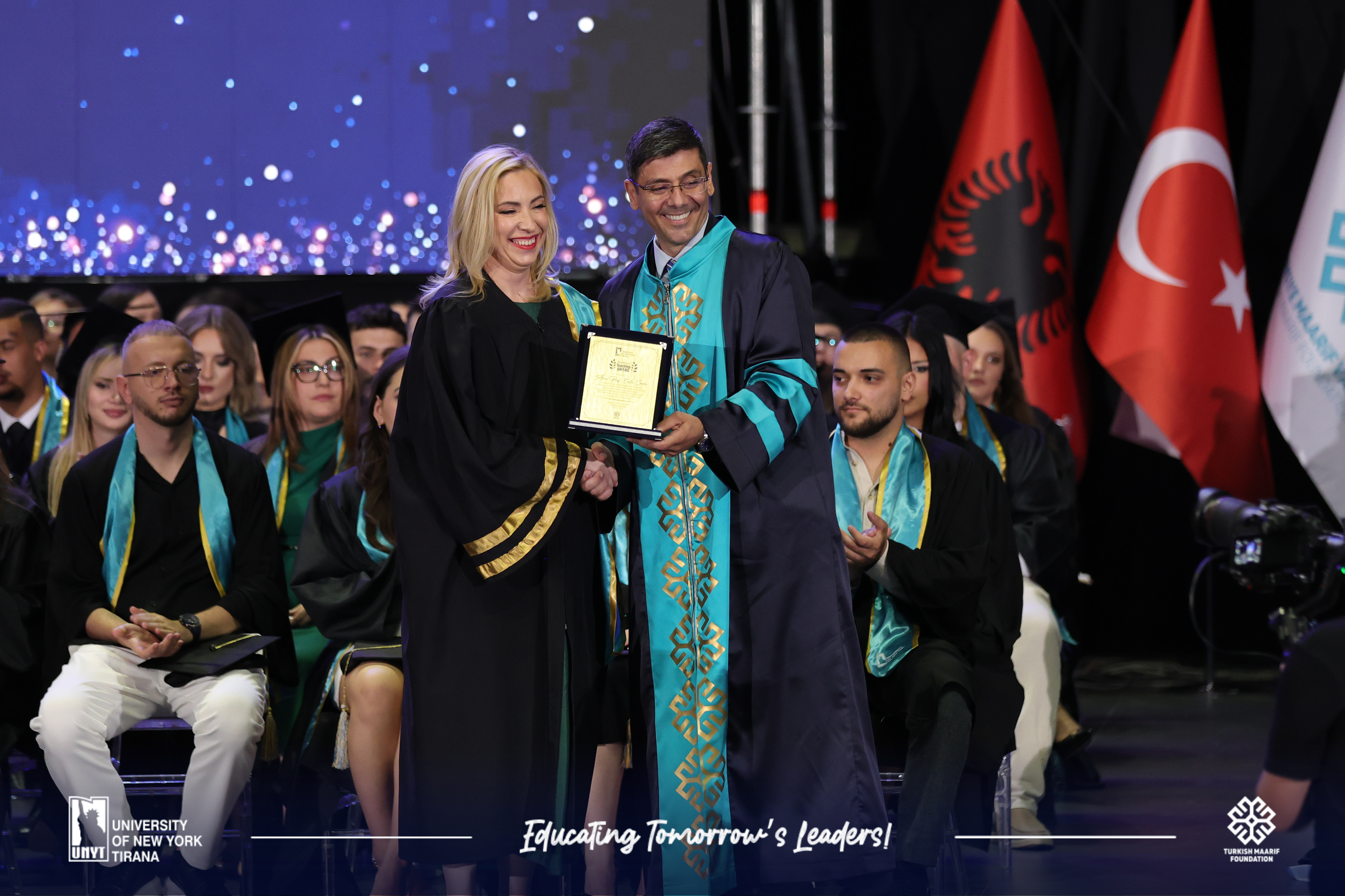 Excellence in Teaching Award at UNYT Graduation 2026