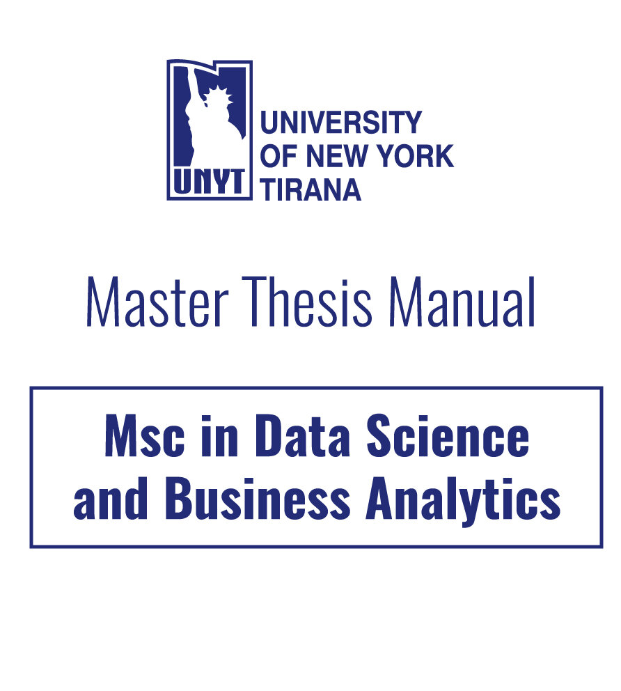 Data Science and Business Analytics Thesis Manual