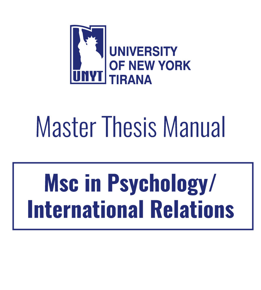 Psychology and International Relations Thesis Manual