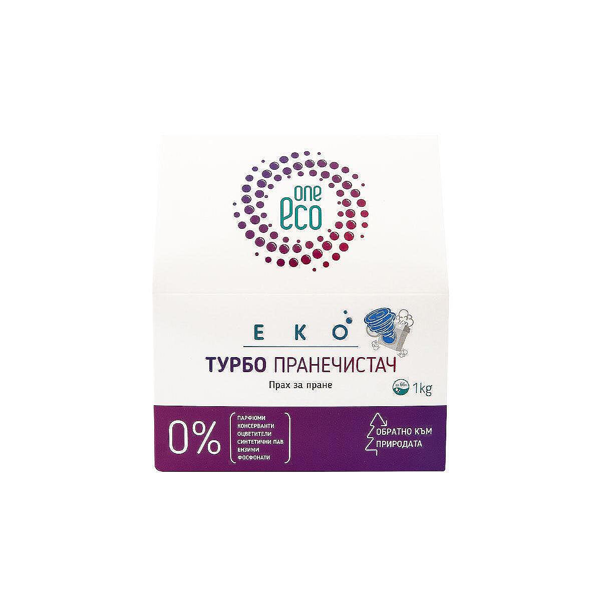 Еко прах за пране OneEco - Турбо - 500g