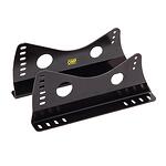 COUPLE OF SEAT BRACKETS WITH LATERAL ATTACHMENTS STEEL THICK 3 MM BLACK