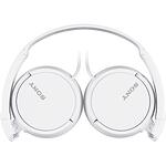 Жични слушалки Sony MDR-ZX110 White, On-Ear