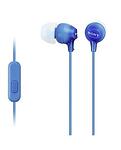 Жични слушалки Sony MDR-EX15AP Blue, In-Ear