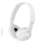 Жични слушалки Sony MDR-ZX110AP White, On-Ear