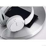 Жични слушалки Sony MDR-ZX110AP White, On-Ear