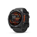 Часовник Garmin Fenix 8 - 51 мм AMOLED Slate Gray с Черна Каишка