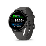 Garmin Часовник Venu 3S - Slate Безел с Pebble Gray Корпус и Силиконова Каишка