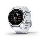 Garmin Часовник epix Pro (Gen 2) - Standard Edition 42 мм - Silver с Whitestone Каишка