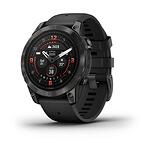 Garmin Часовник epix Pro (Gen 2) - Sapphire Edition 47 мм - Carbon Grey DLC Titanium с Black Каишка