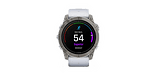 Garmin Часовник epix Pro (Gen 2) - Sapphire Edition 51 мм - Titanium с Whitestone Каишка