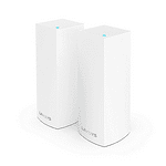 Безжичен мрежов рутер Linksys Velop Tri-Band WiFi 5 (2 броя), Бял