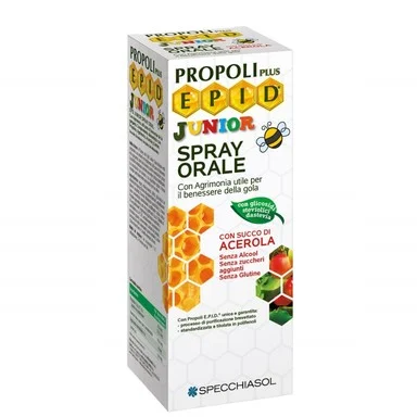 Epid Junior, Спрей за гърло за деца с вкус на ягода, 15 мл, от Specchiasol