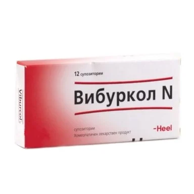 Вибуркол N, при нервност и температура, 12 супозитории, от Heel