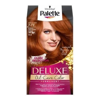 Palette Deluxe, Боя за коса, 7-77 наситено блястящо меден