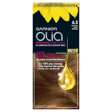 Garnier Olia, Боя за коса без амоняк, 6.3 златисто светло кестеняв