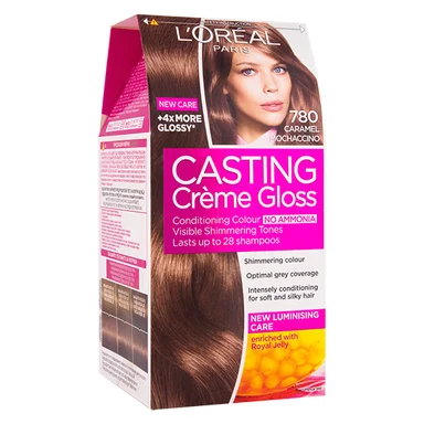 L'Oréal Casting Creme Gloss, боя за коса без амоняк, 780 карамел мокачино