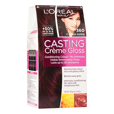 L'Oréal Casting Creme Gloss, боя за коса без амоняк, №360 черна череша