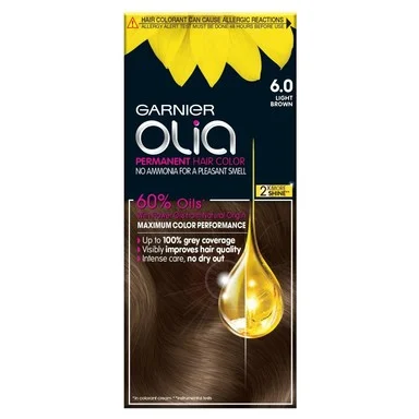 Garnier Olia, Боя за коса без амоняк, №6.0 светло кестеняво