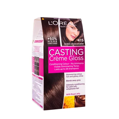L'Oréal Casting Creme Gloss, боя за коса без амоняк, №415 заледен шоколад