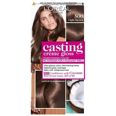 L'Oréal Casting Creme Gloss, боя за коса без амоняк, №500 светло кафяв