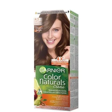 Garnier Color Naturals, Боя за коса, 4.3 естествено златисто кестеняво