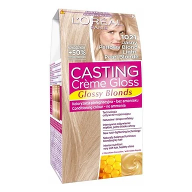 L'Oréal Casting Creme Gloss, боя за коса без амоняк, №1021 светло перлено рус