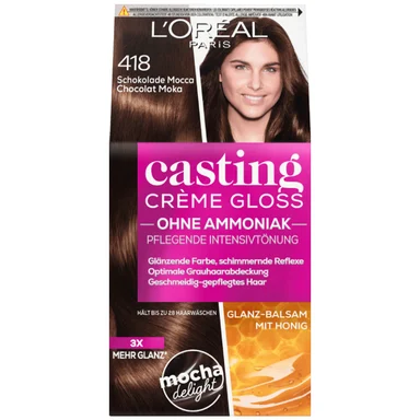 L'Oréal Casting Creme Gloss, боя за коса без амоняк, 418 Choco Mocha