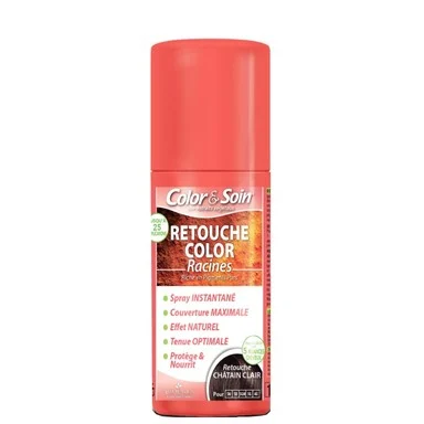 3Chenes Color and Soin, Оцветяващ спрей за коса, светло кестеняв цвят, 75 мл