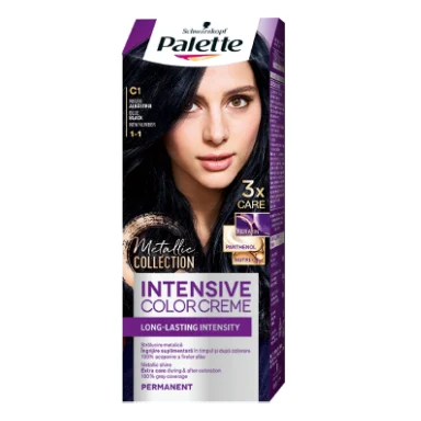 Palette Intensive Color Creme, Боя за коса, C1 синьо-черен