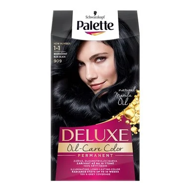 Palette Deluxe, Боя за коса, 1-1 синьо-черен
