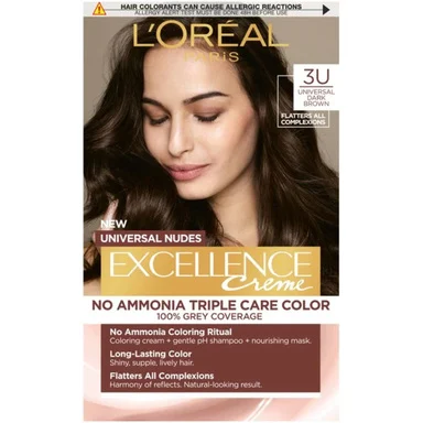 L'Oréal Excellence Creme Universal Nudes, Боя за коса, 3U тъмно кестеняв цвят
