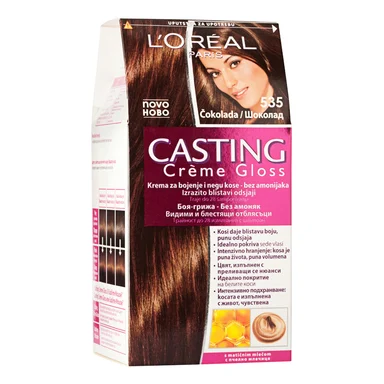 L'Oréal Casting Creme Gloss, Боя за коса без амоняк, №535 шоколад
