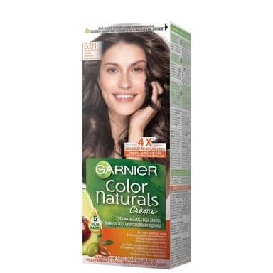 Garnier Color Naturals, Боя за коса, №5.01 наситено светло кафяво