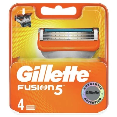 Gillette Fusion, Резервни ножчета за самобръсначка, 4 броя