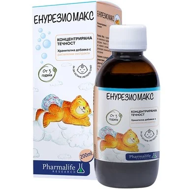 Енурезио Макс, Билков сироп при нощно напикаване, 200 мл, от Naturpharma