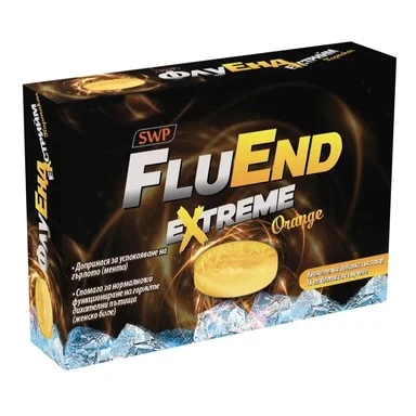 FluEnd Extreme Портокал, 16 таблетки за смучене