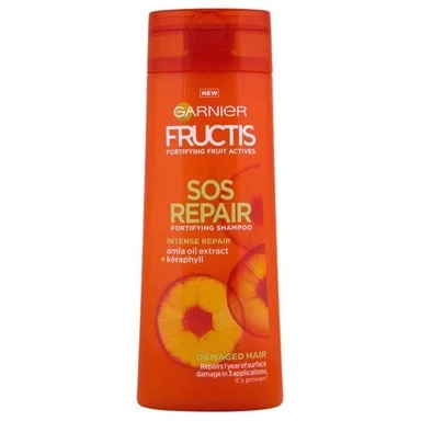 Garnier Fructis, SOS Repair, шампоан за изтощена и увредена коса, 400 мл.
