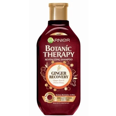 Garnier, Botanic Therapy, ревитализиращ шампоан за изтощена и слаба коса с джинджифил и мед, 400 мл.