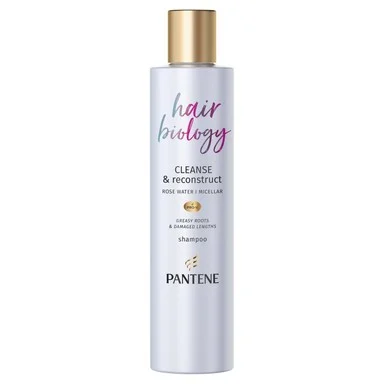 Pantene, Hair Biology, Cleanse & Reconstruct, шампоан за мазни корени и сухи краища, 250 мл.