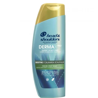 Head & Shoulders Derma X Pro Soothe, успокояващ шампоан против пърхот, 300 мл.