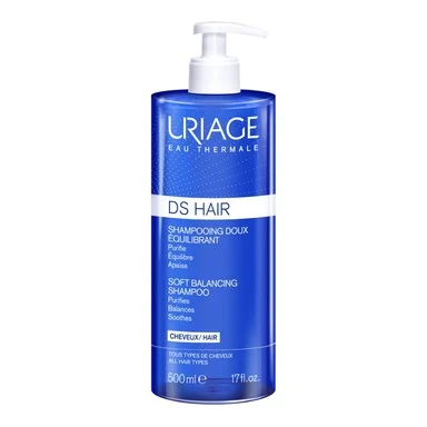 Uriage, DS Hair, успокояващ шампоан 2х500 мл.